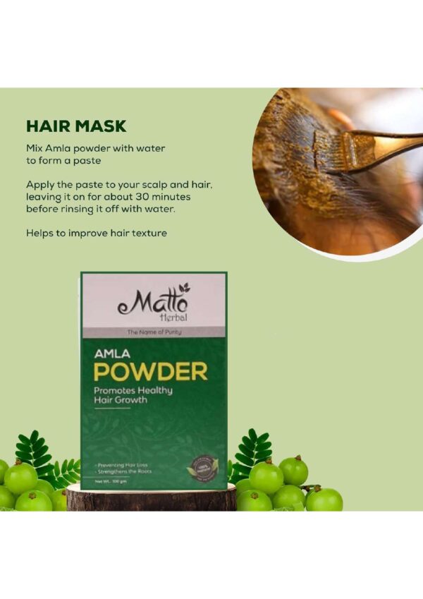 MATTO HERBAL AMLA POWDER 100G - Image 3