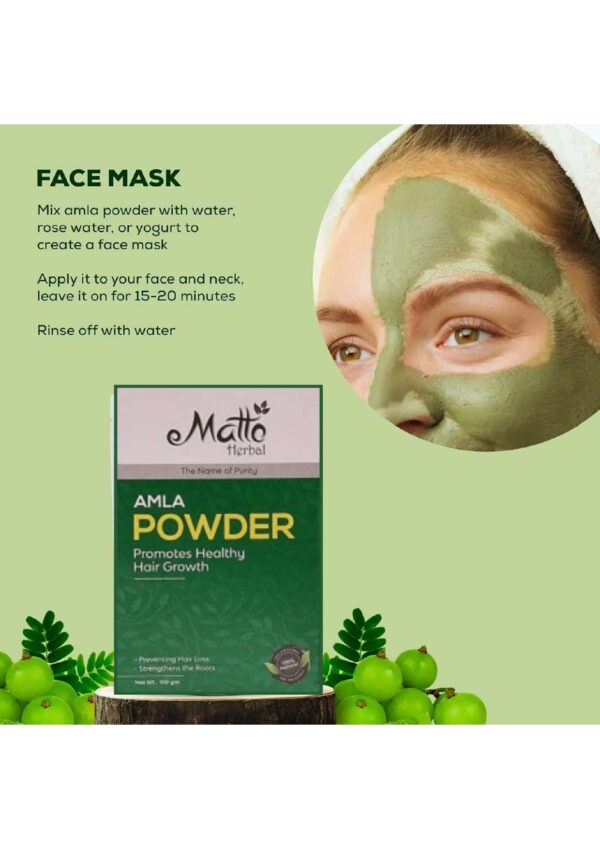 MATTO HERBAL AMLA POWDER 100G - Image 6