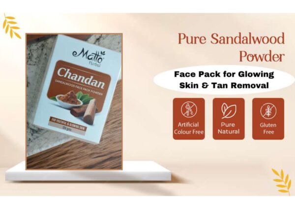 MATTO HERBALCHANDAN (SANDALWOOD) POWDER 100 G - Image 3