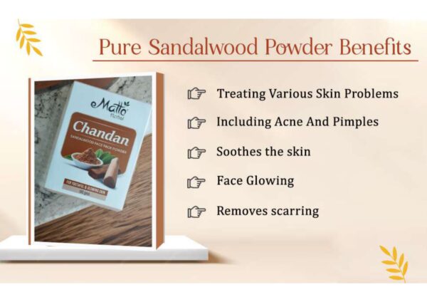 MATTO HERBALCHANDAN (SANDALWOOD) POWDER 100 G - Image 4