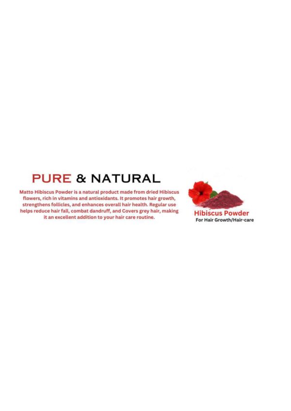 MATTO HERBAL HIBISCUS POWDER 100G - Image 5