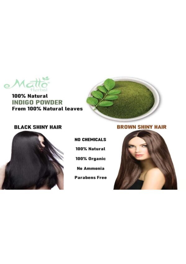 MATTO HERBAL INDIGO POWDER 100G - Image 5