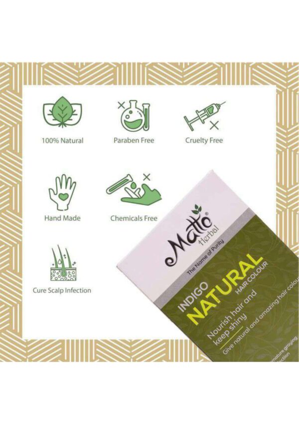 MATTO HERBAL INDIGO POWDER 100G - Image 9