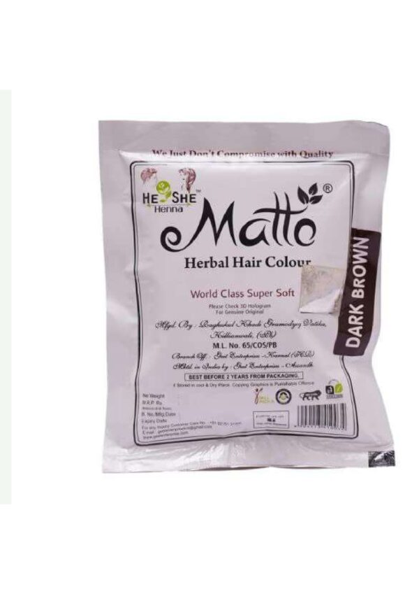 MATTO HERBAL HE/SHE HAIR COLOUR 40 GM