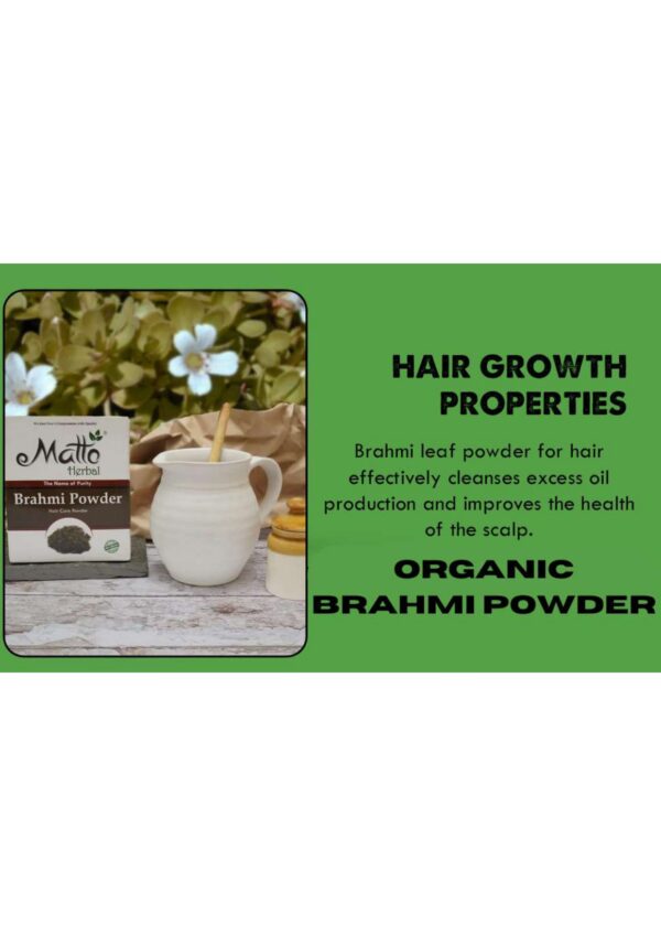 MATTO HERBAL BRAHMI POWDER 100 G - Image 2