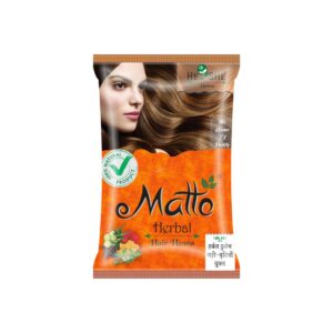 Matto He She Reddish-Brown Hair Color For Women and Men | Henna Based Hair Colour | No Ammonia, No Bleach| Natural Brownish Hair Colour | Suitable For All Types Of Hair - 20 Gm Each (8 Pcs)