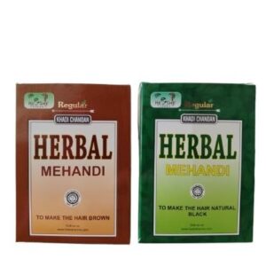 Matto Herbal Khadi Black & Brown Henna Mehandi 60gm each (Pack Of 2+2) | Natural | Ammonia Free Henna - 4 Pcs