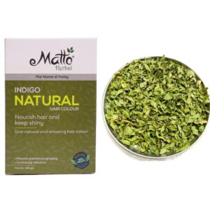 Matto Natural Indigo Powder 100 gm & Mehandi Patta (Dry leaves) 200 gm | Total 300 gm